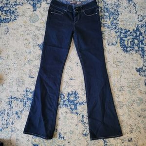 Women's Paige brand dark denim flair jeans